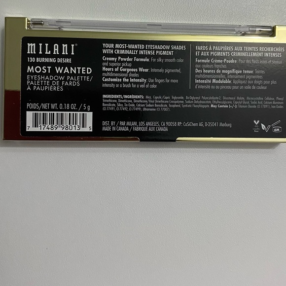 Milani Eyeshadow Palette Burning Desire 130 - Picture 2 of 2